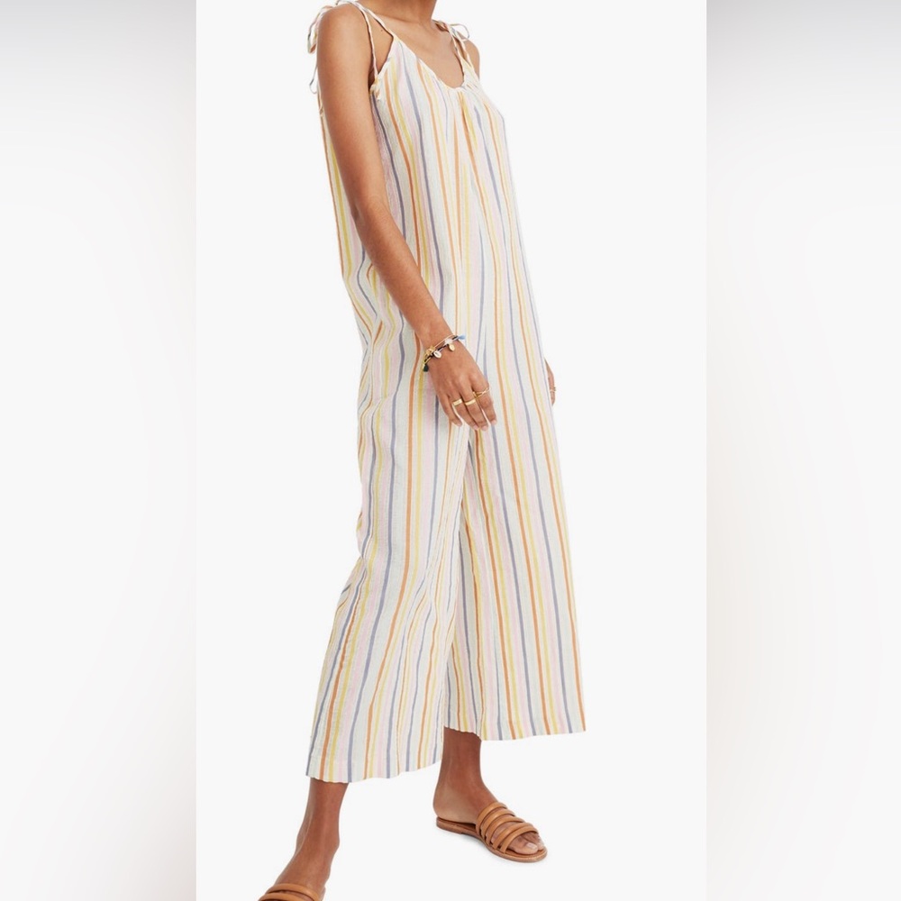 NWT Madewell tie-strap cover-up jumpsuit